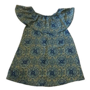 Massini Small floral mid length sweetheart dress